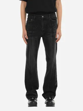 005 - Stagger Streamline Arch Raw Edge Jeans