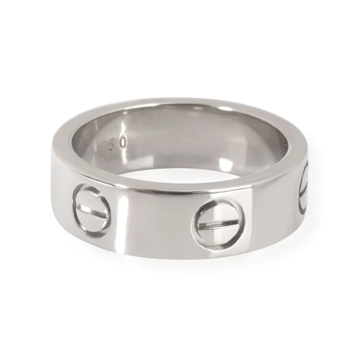 113980, Cartier Love Ring in 18kt White Gold, Size: 50