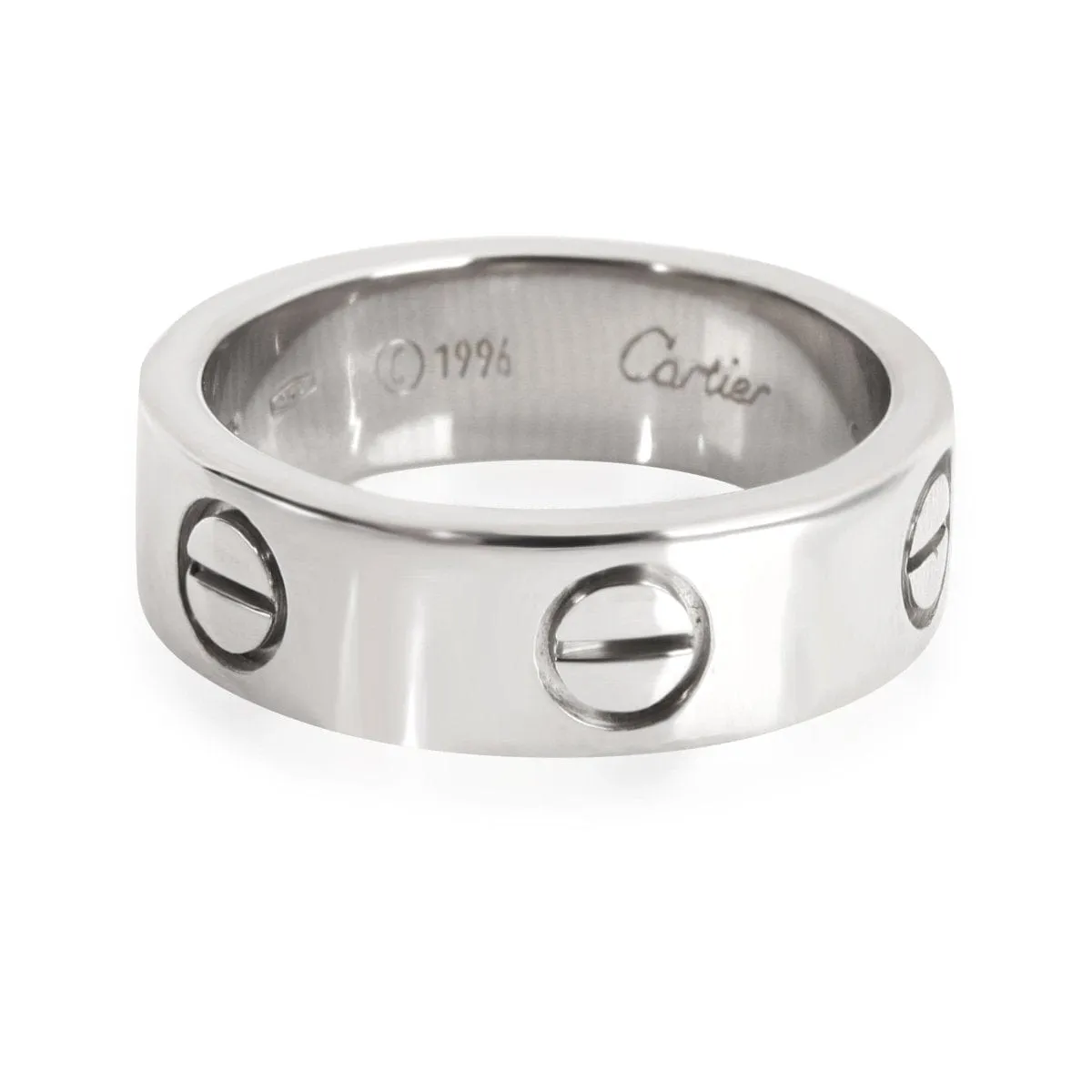 113980, Cartier Love Ring in 18kt White Gold, Size: 50