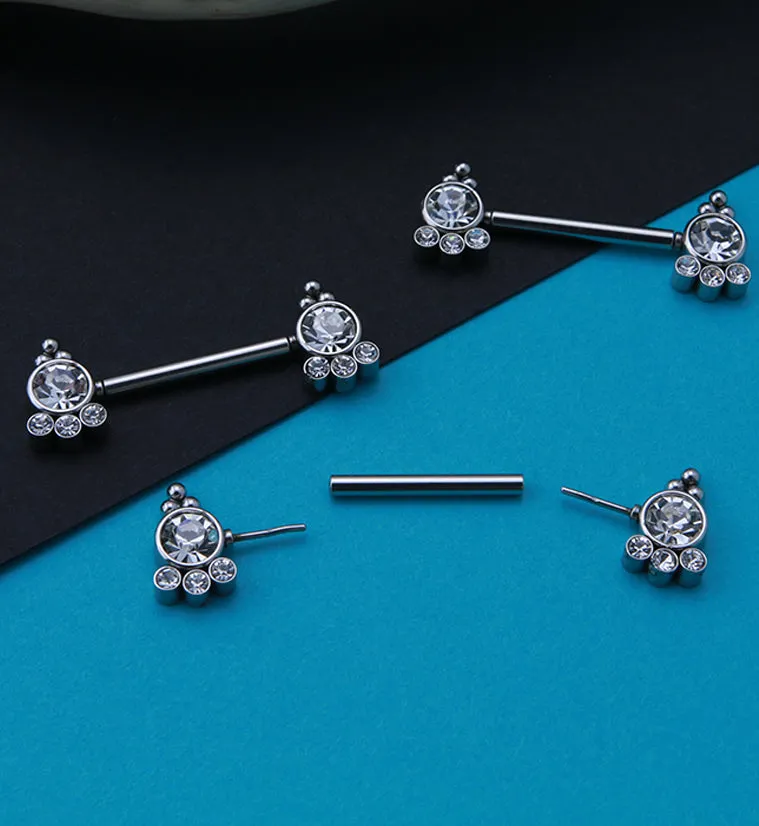 14G Trilogy Threadless Nipple Ring Barbells