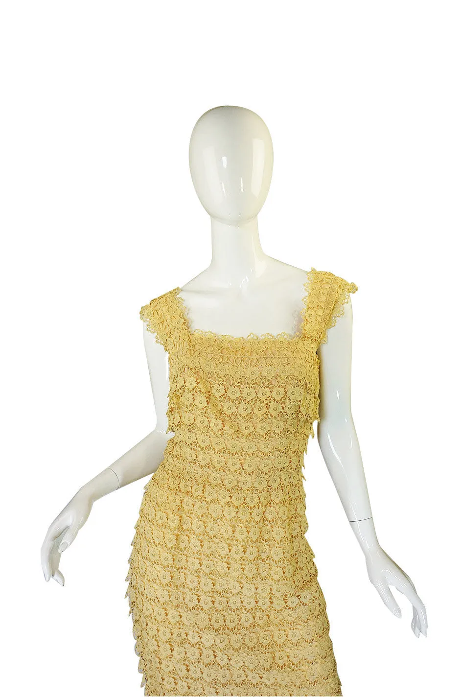 1950s Edith Small Lace Cocktail Dress