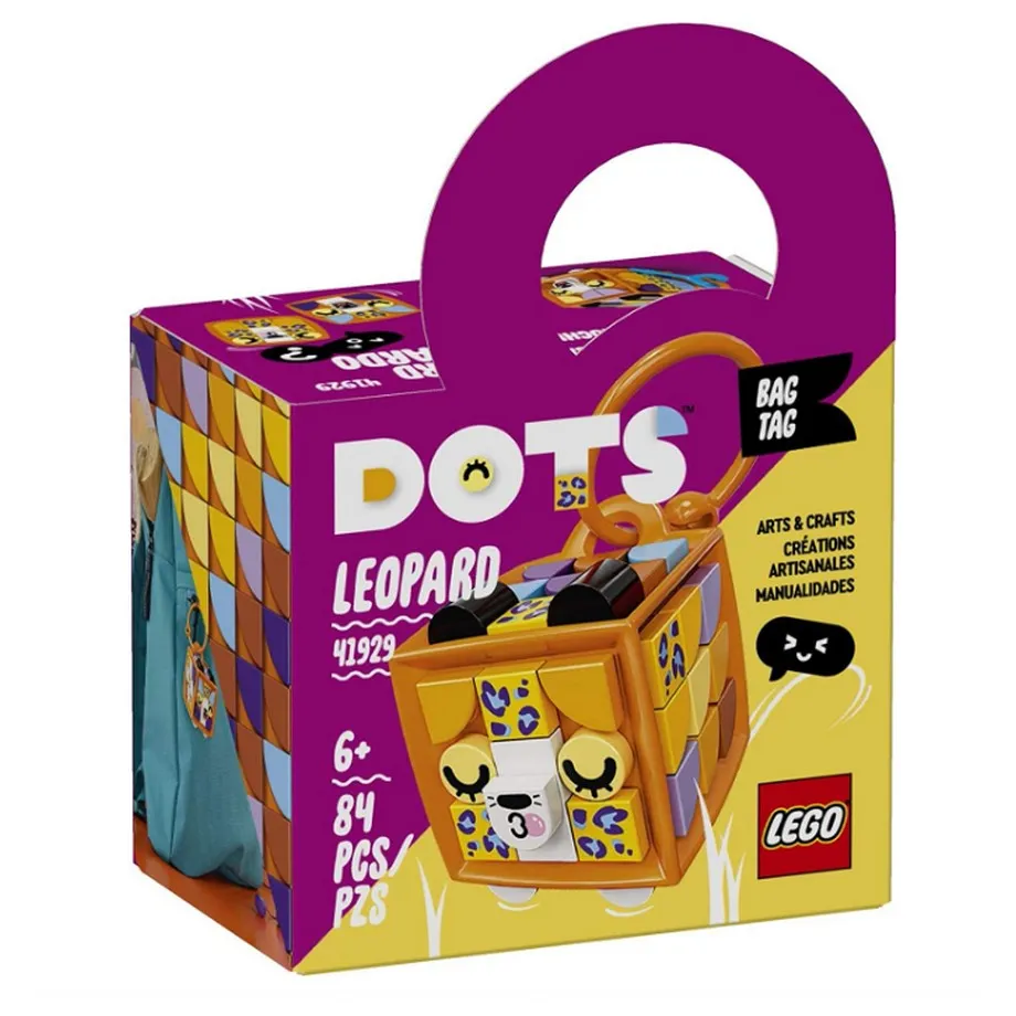 41929 LEGO DOTS Bag Tag Leopard