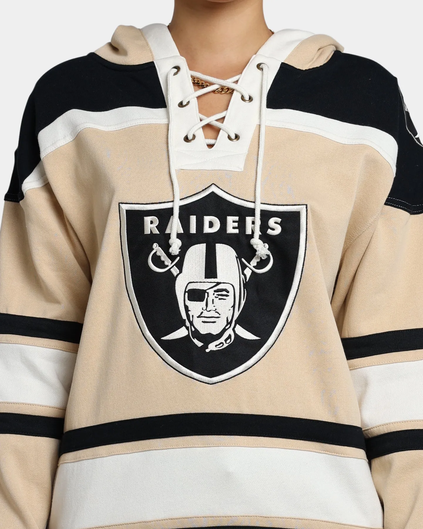 47 Brand Las Vegas Raiders Superior Lacer Hoodie Khaki