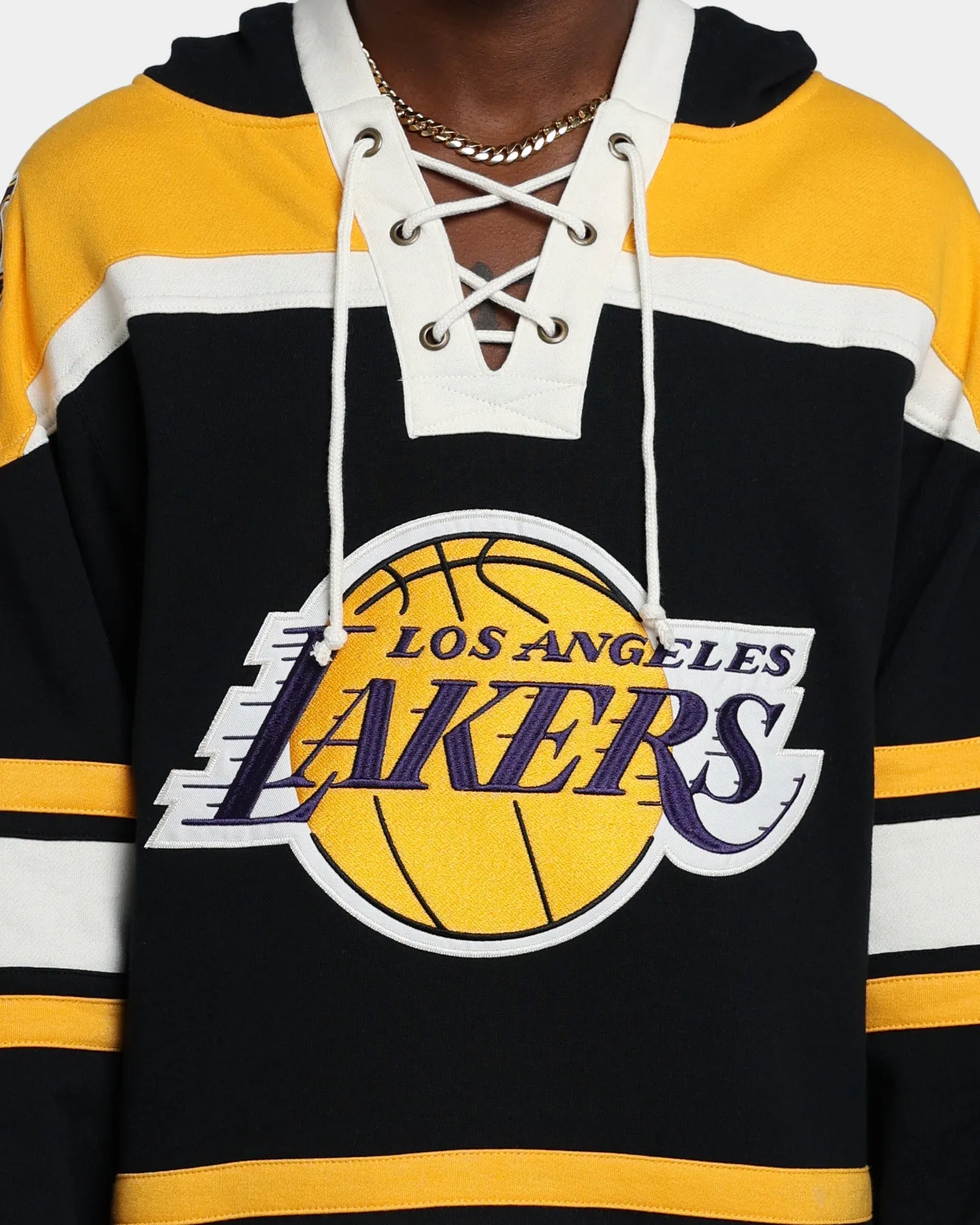 47 Brand Los Angeles Lakers Superior Lacer Hoodie Jet Black/Gold