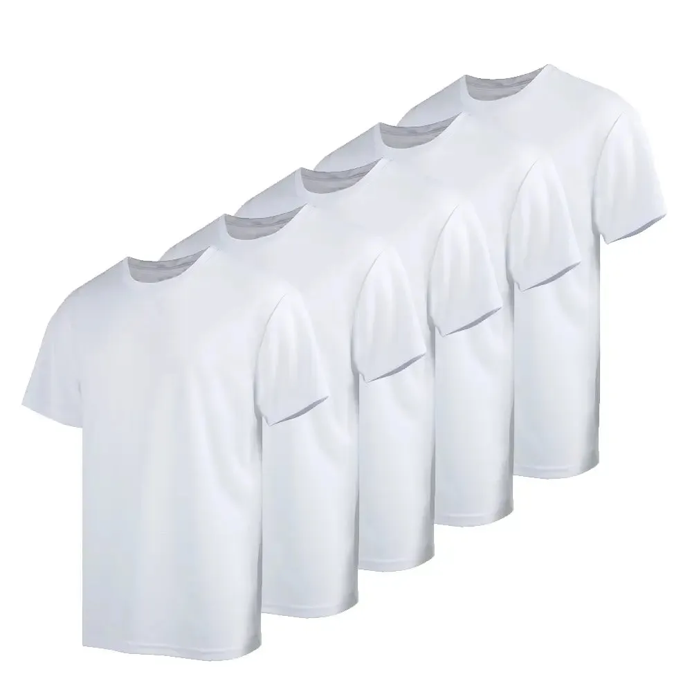 5 Pack Men's Short Sleeve Summer T-Shirts