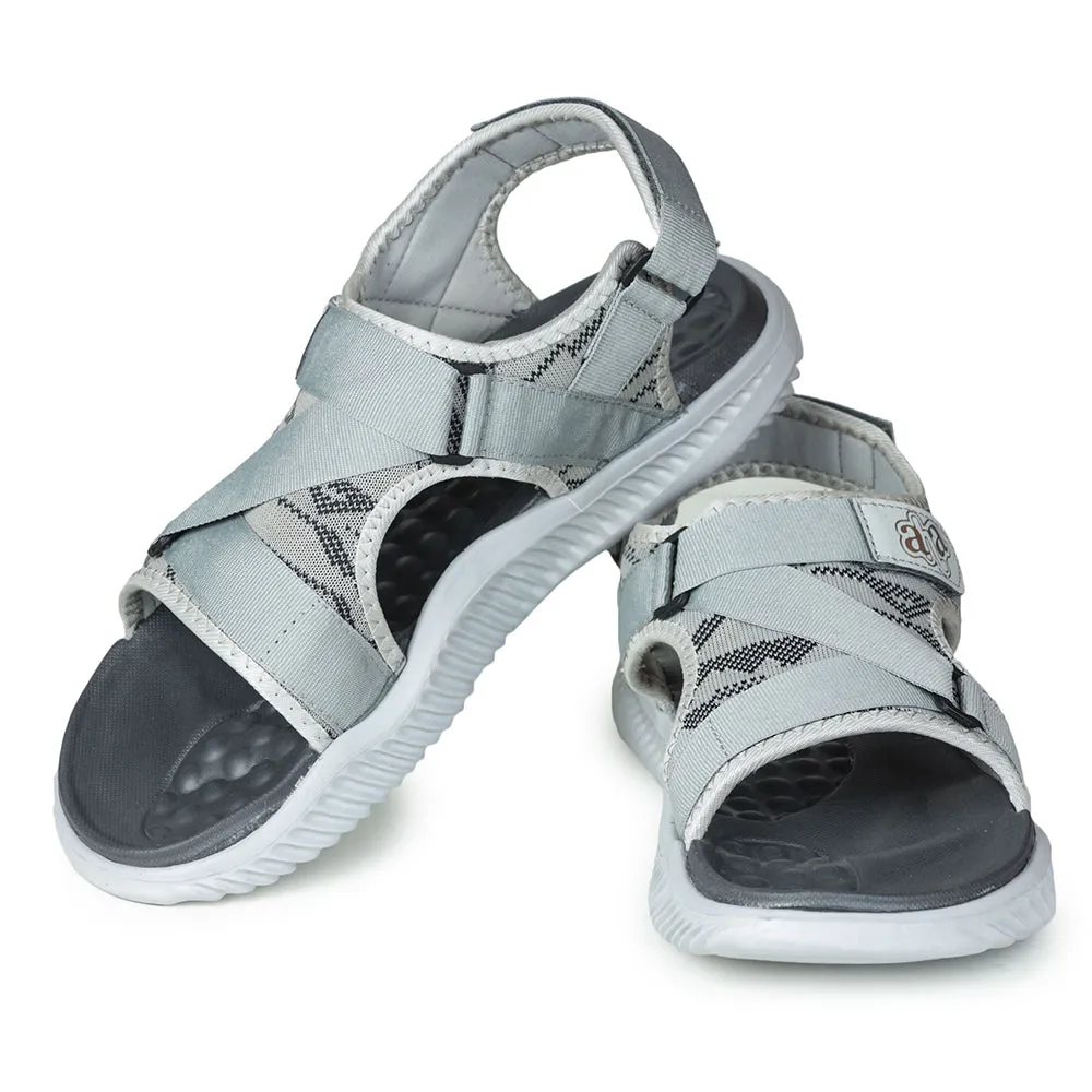 A-HA Casual Grey Sandals For Men STAMINA-12 By Liberty