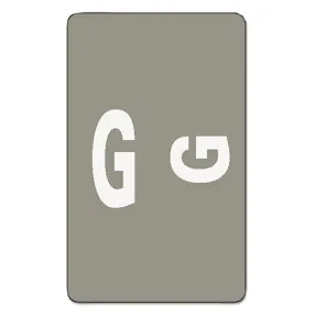 Alphaz Color-coded Second Letter Alphabetical Labels, G, 1 X 1.63, Gray, 10/sheet, 10 Sheets/pack