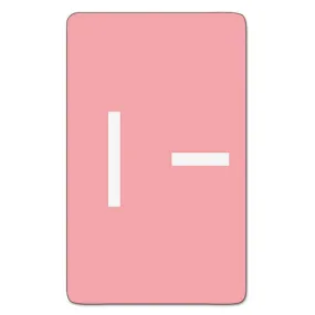 Alphaz Color-coded Second Letter Alphabetical Labels, I, 1 X 1.63, Pink, 10/sheet, 10 Sheets/pack