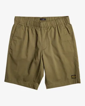 Americana 20 Elastic Waist Shorts - Olive