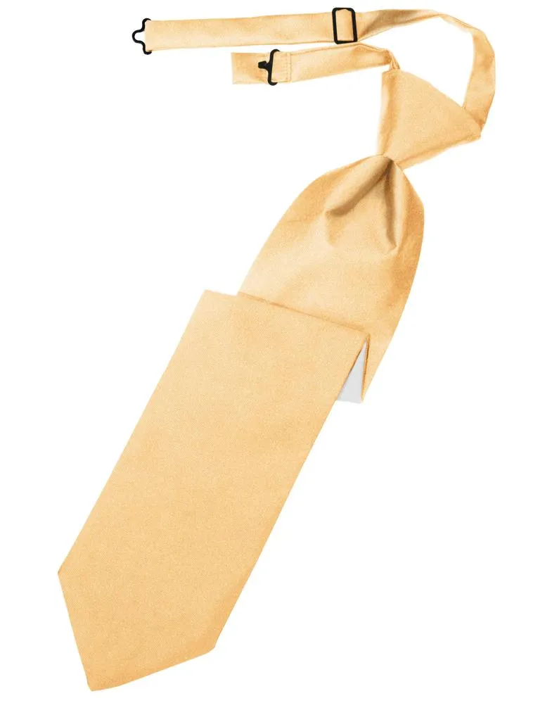 Apricot Luxury Satin Necktie