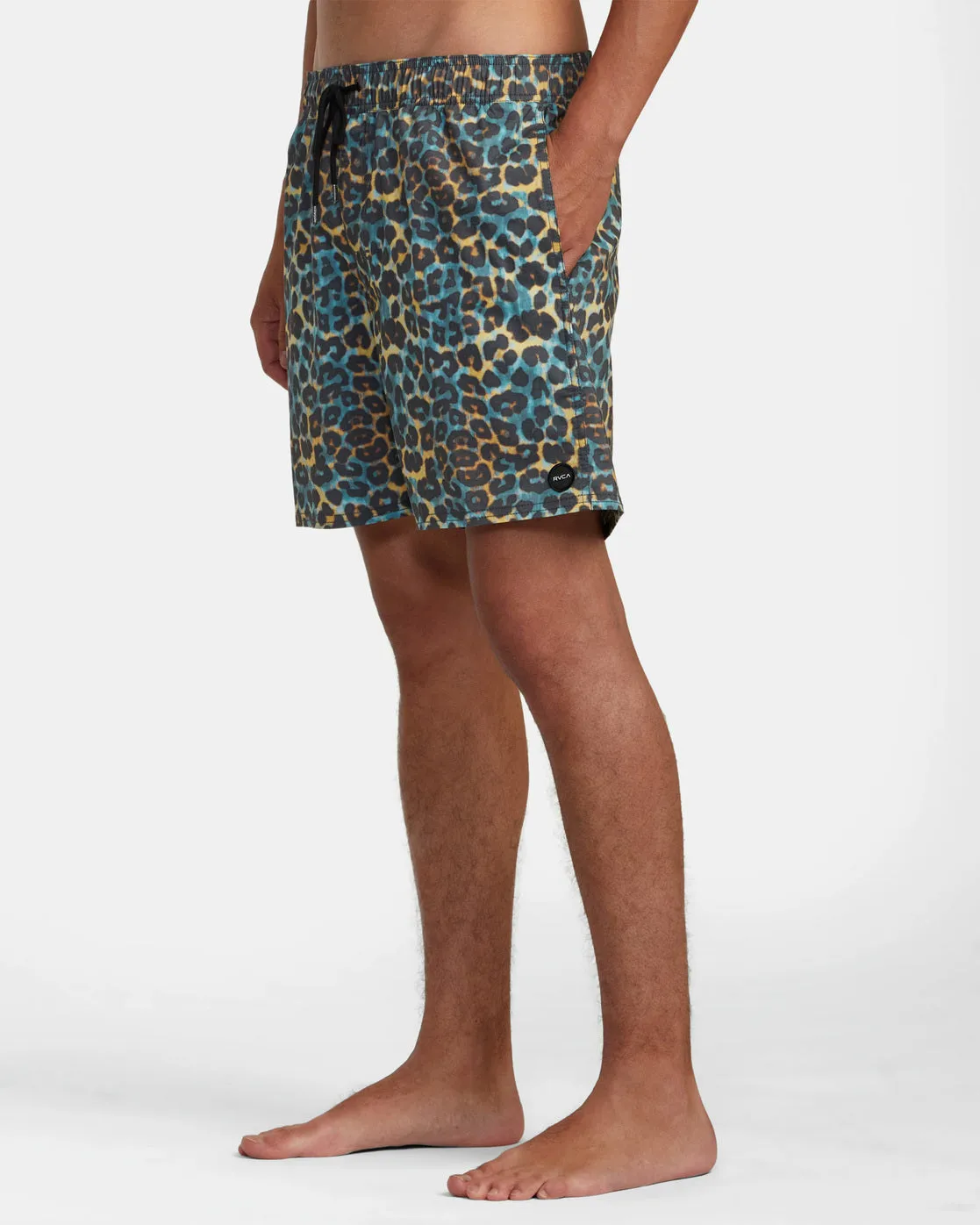 Barnes Elastic Waist 17 Boardshorts - Cheetah