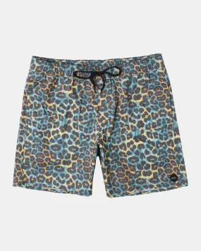 Barnes Elastic Waist 17 Boardshorts - Cheetah