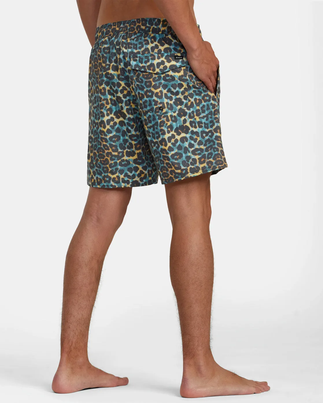 Barnes Elastic Waist 17 Boardshorts - Cheetah