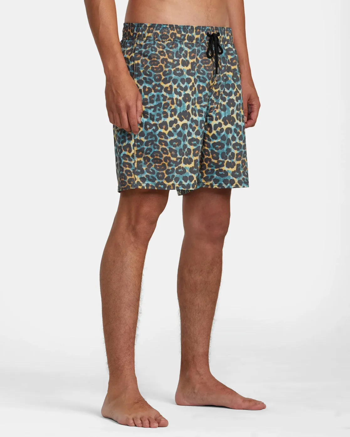 Barnes Elastic Waist 17 Boardshorts - Cheetah