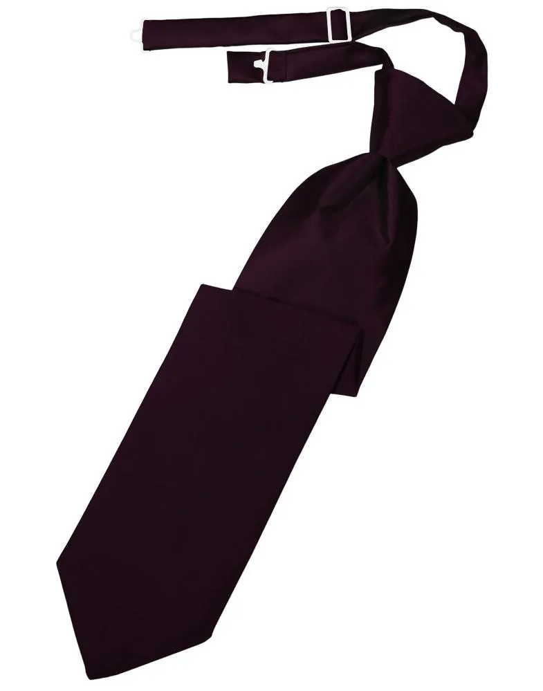 Berry Luxury Satin Necktie