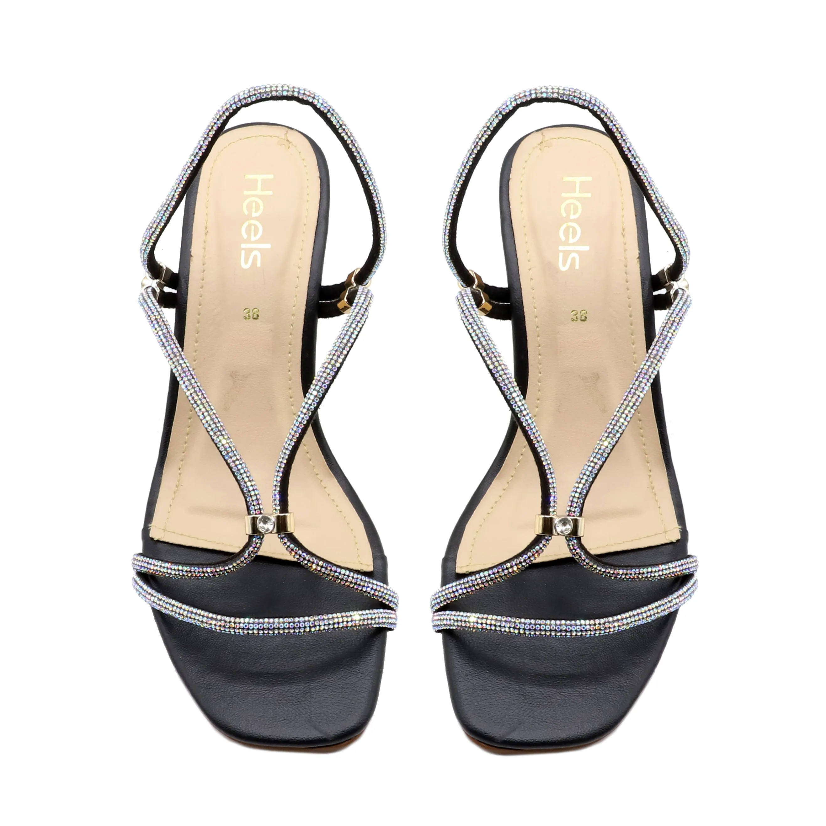 Black Bridal Sandal 066620