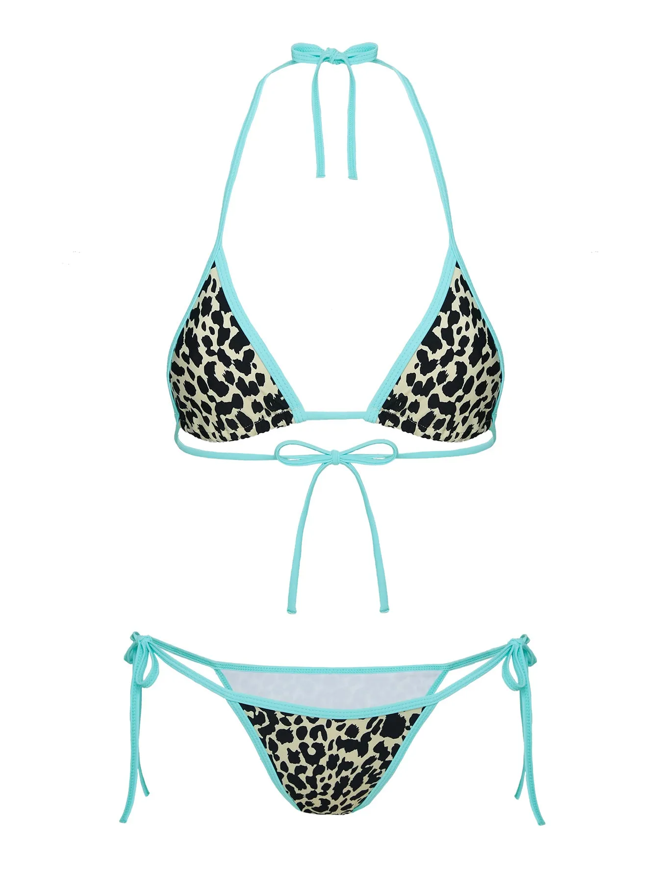 Blaylock Triangle Bikini Top Leopard