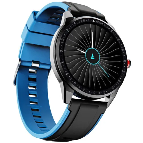 boAt Flash Edition Smart Watch with Activity Tracker, Multiple Sports Modes, 1.3 Screen, 170  Watch Faces, Sleep Monitor, Gesture, Camera & Music Control, IP68 & 7 Days Battery Life(Galaxy Blue) Brand New