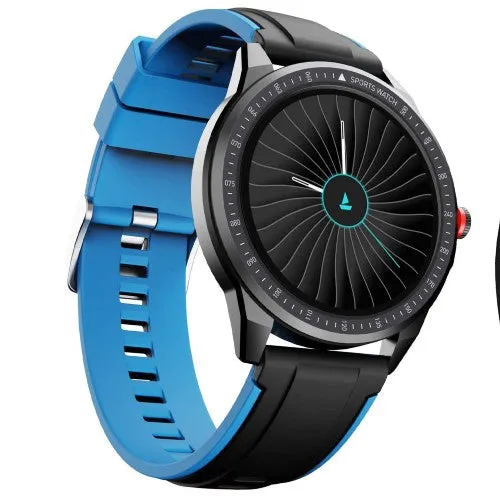 boAt Flash Edition Smart Watch with Activity Tracker, Multiple Sports Modes, 1.3 Screen, 170  Watch Faces, Sleep Monitor, Gesture, Camera & Music Control, IP68 & 7 Days Battery Life(Galaxy Blue) Brand New