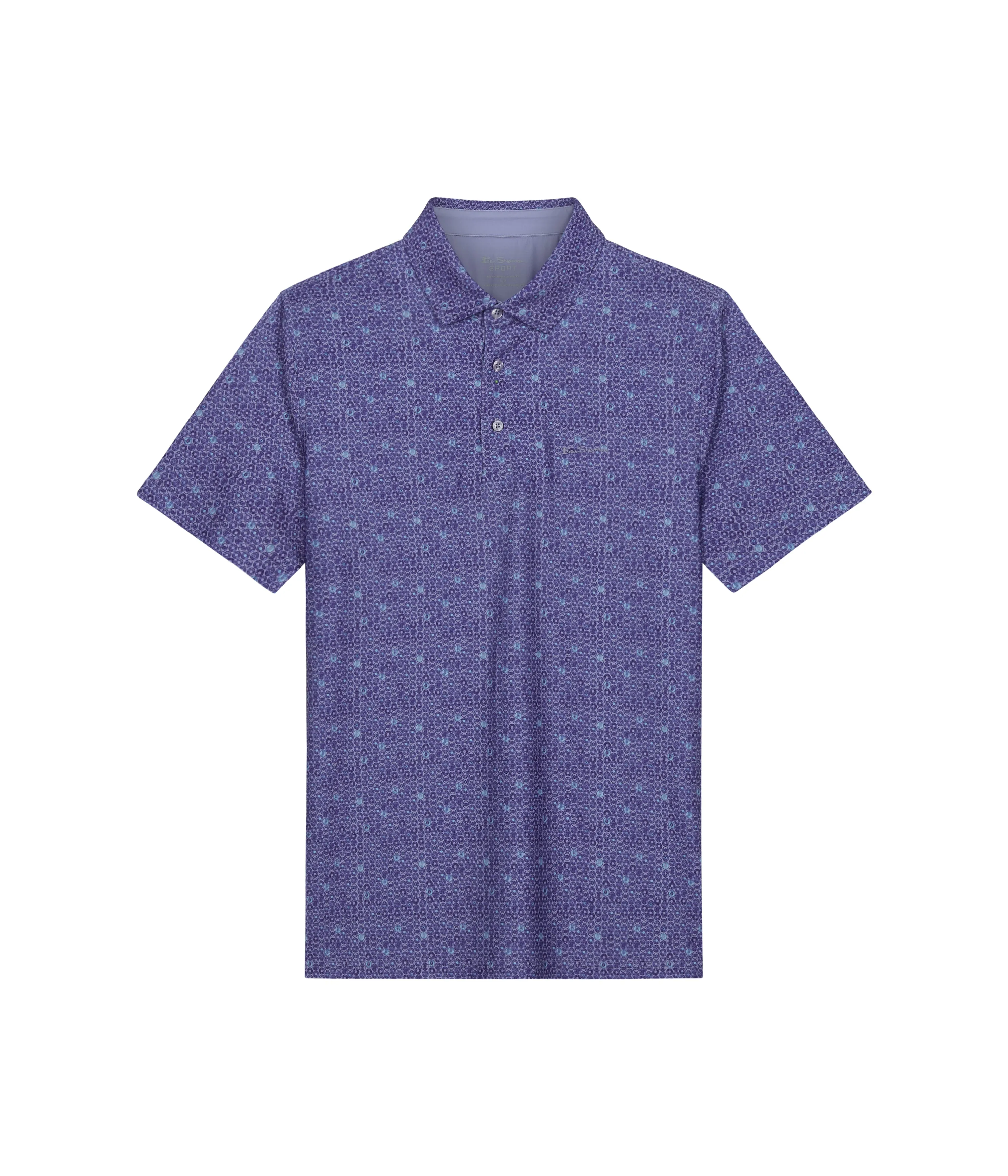 Broken Record Tech Jersey Sports Fit Polo - Orchid