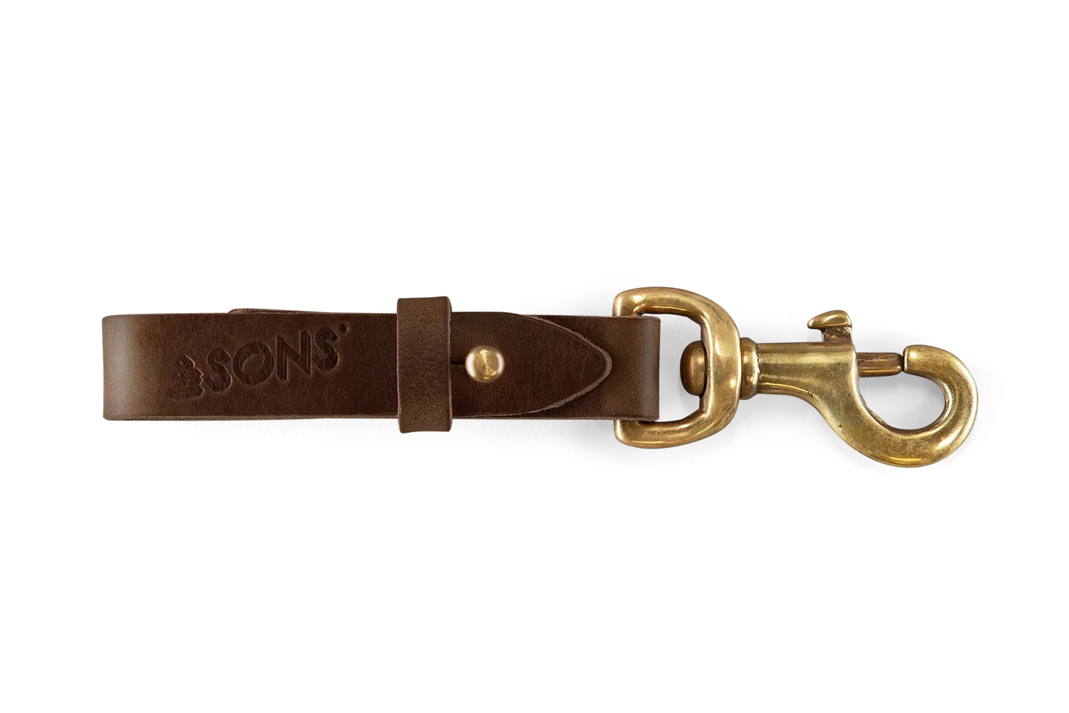 Brown Leather Key Fob