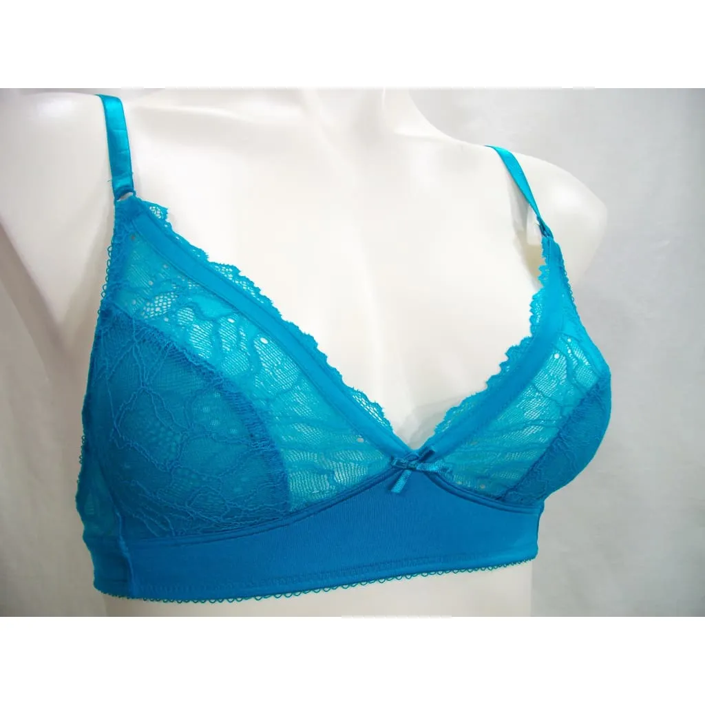 b.tempt'd 910236 by Wacoal b.gorgeous Lace Wire Free Bralette Bra Size 30 Tile Blue (Green)