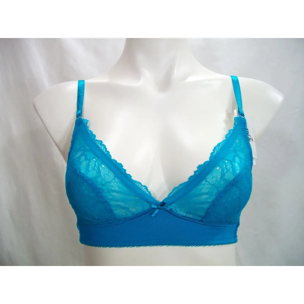 b.tempt'd 910236 by Wacoal b.gorgeous Lace Wire Free Bralette Bra Size 30 Tile Blue (Green)