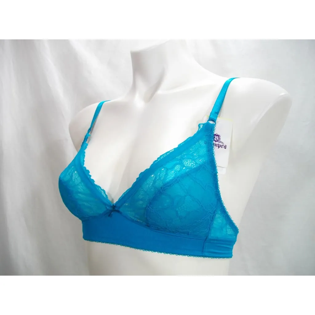 b.tempt'd 910236 by Wacoal b.gorgeous Lace Wire Free Bralette Bra Size 30 Tile Blue (Green)