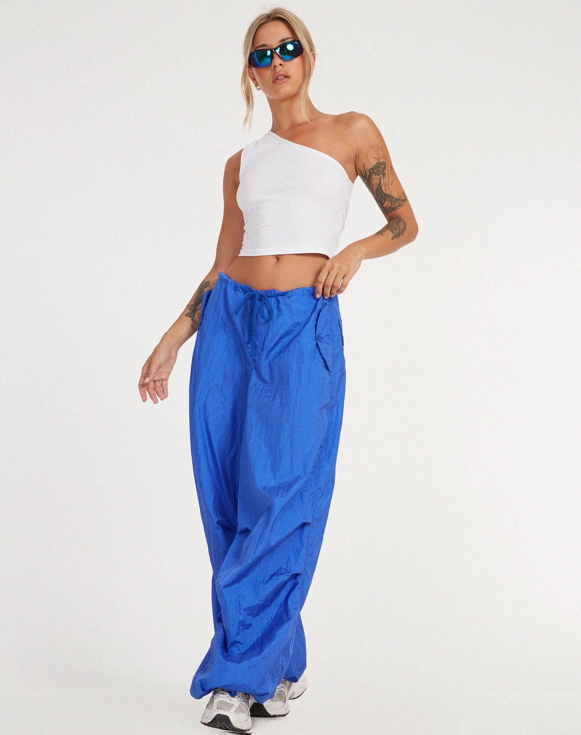 Chute Trouser in Parachute Cobalt Blue