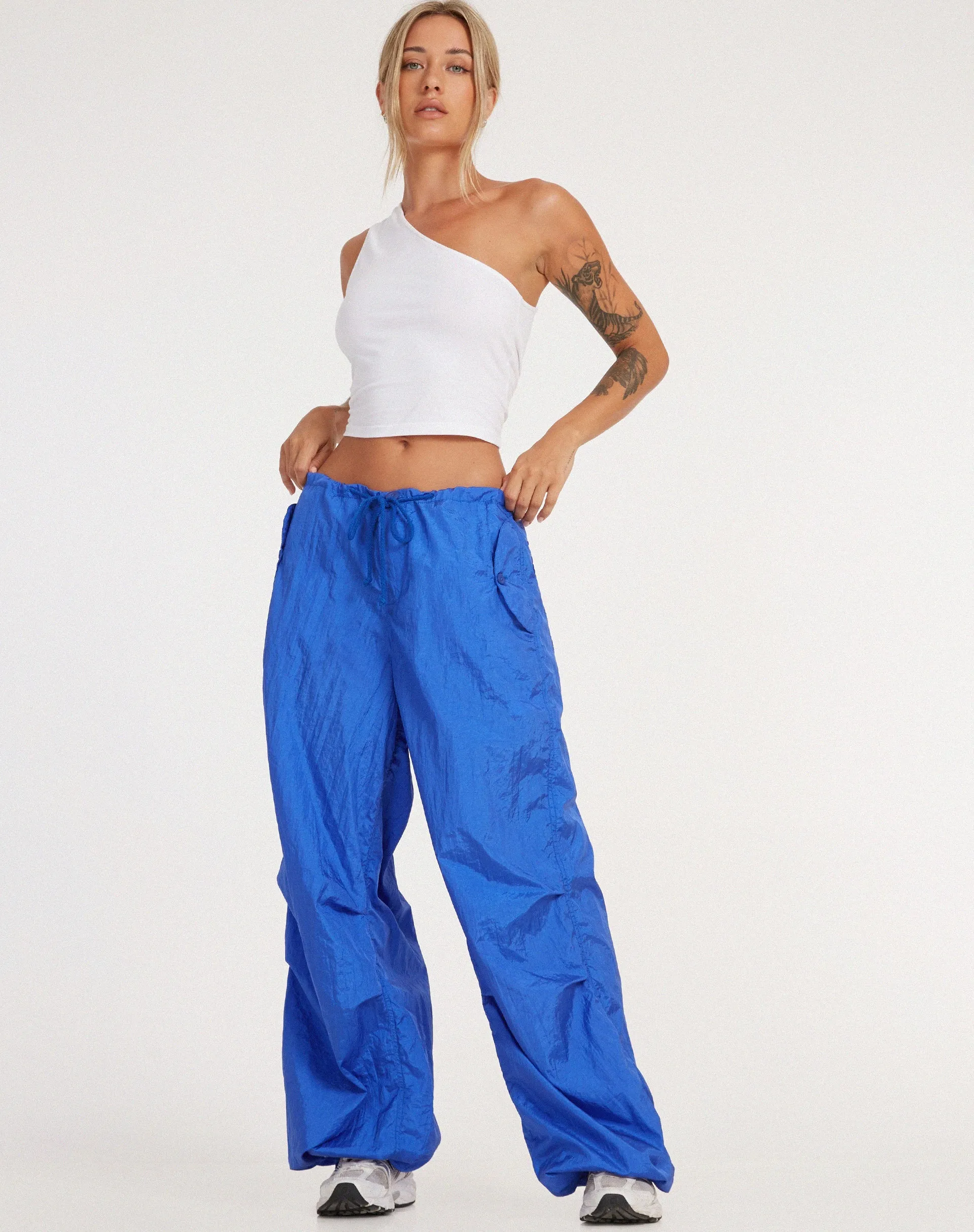 Chute Trouser in Parachute Cobalt Blue