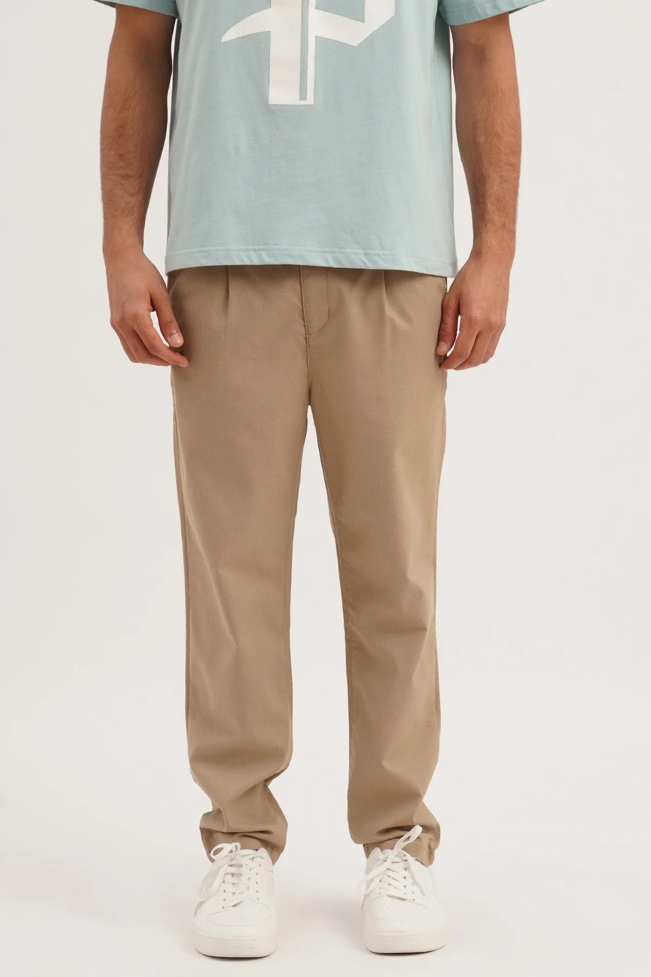 Dapper Fit Linen Trouser with Front Pleat