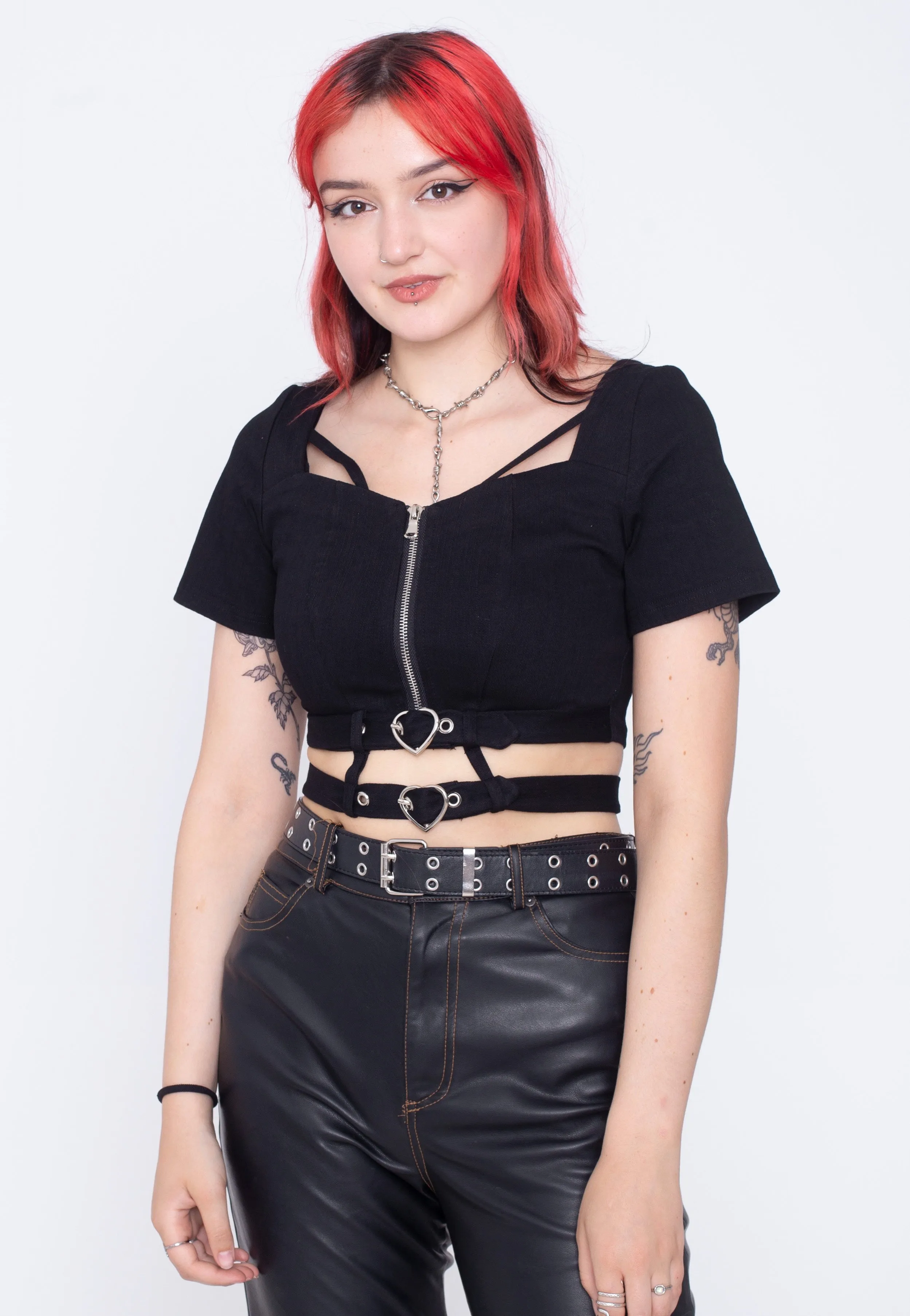 Dark In Love - Punk Zip Black - Top