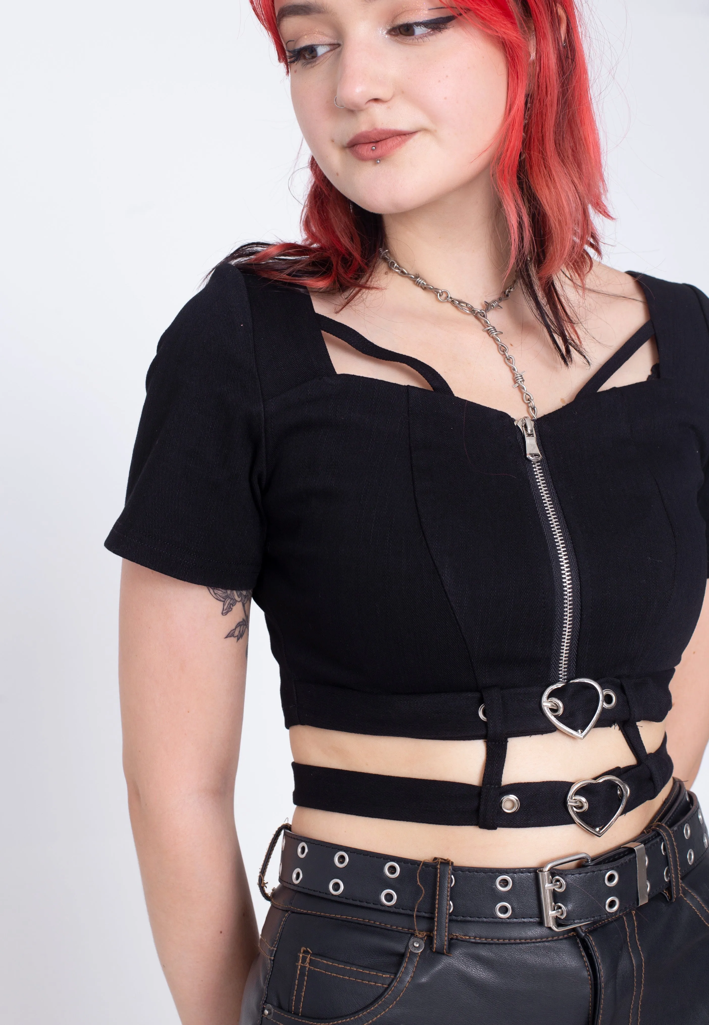 Dark In Love - Punk Zip Black - Top