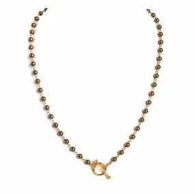 Delfina - 6mm Pearl Antique Brass