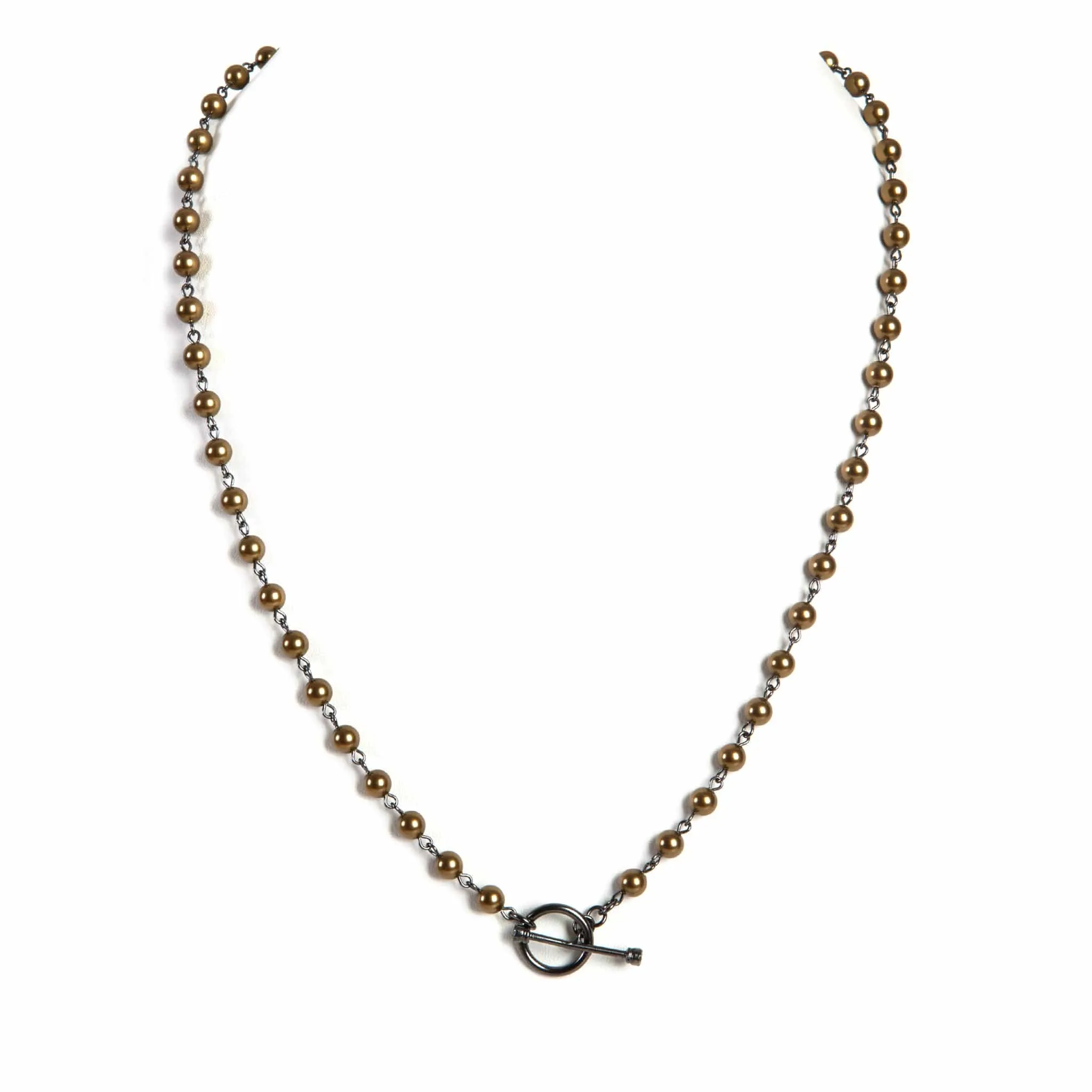 Delfina - 6mm Pearl Antique Brass