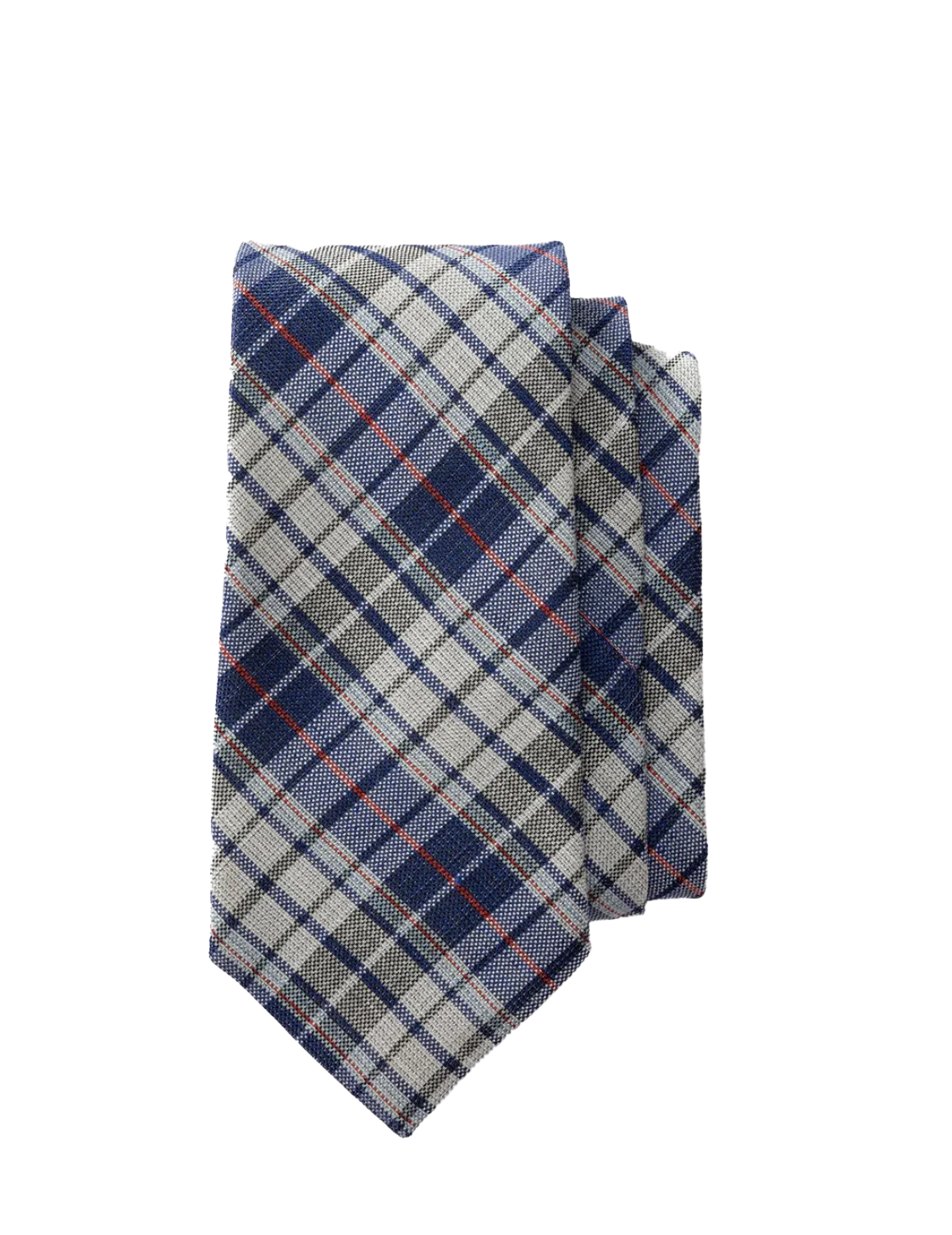 DH Plaid Tie Navy