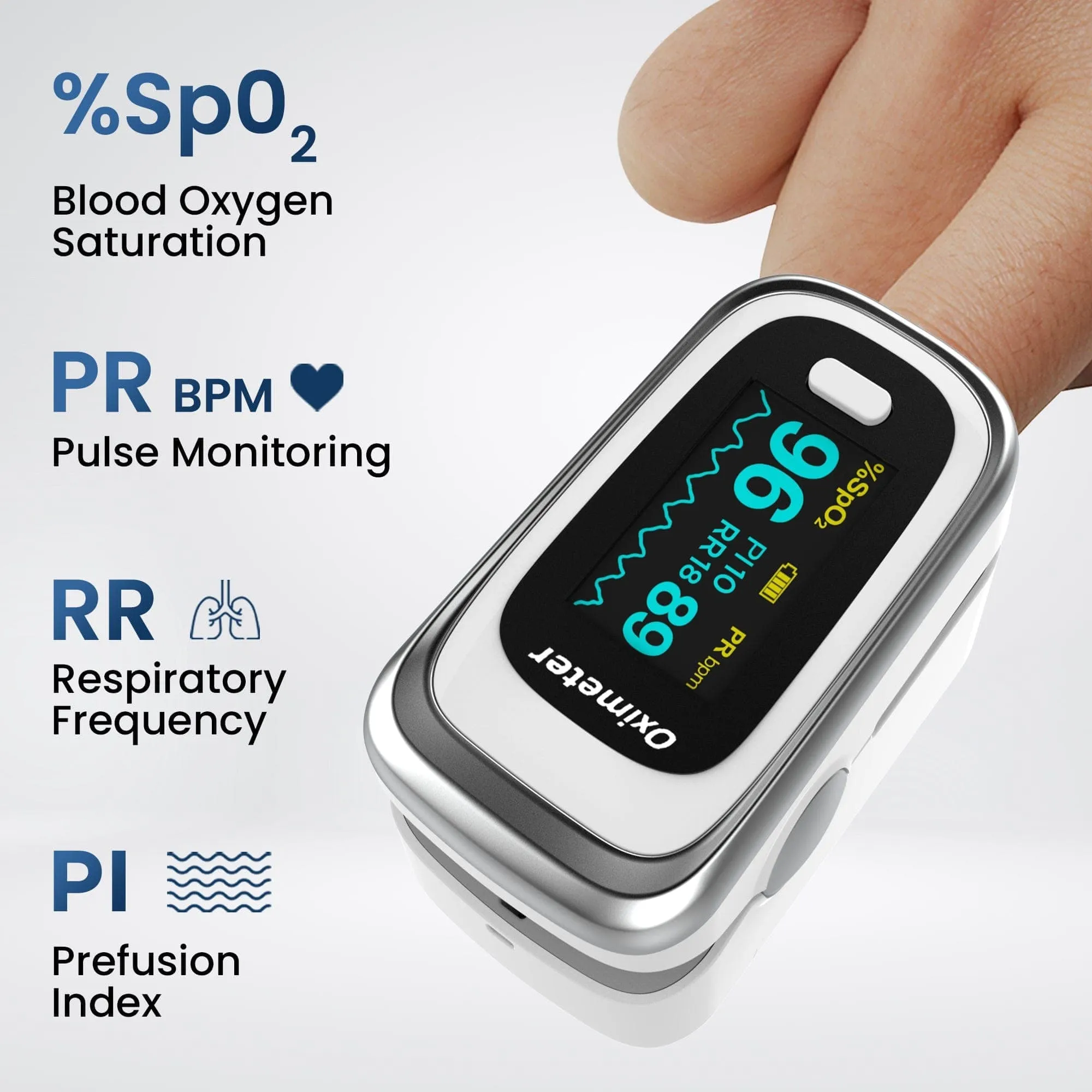 Dr Trust USA Pulse Oximeter 213 (Silver)