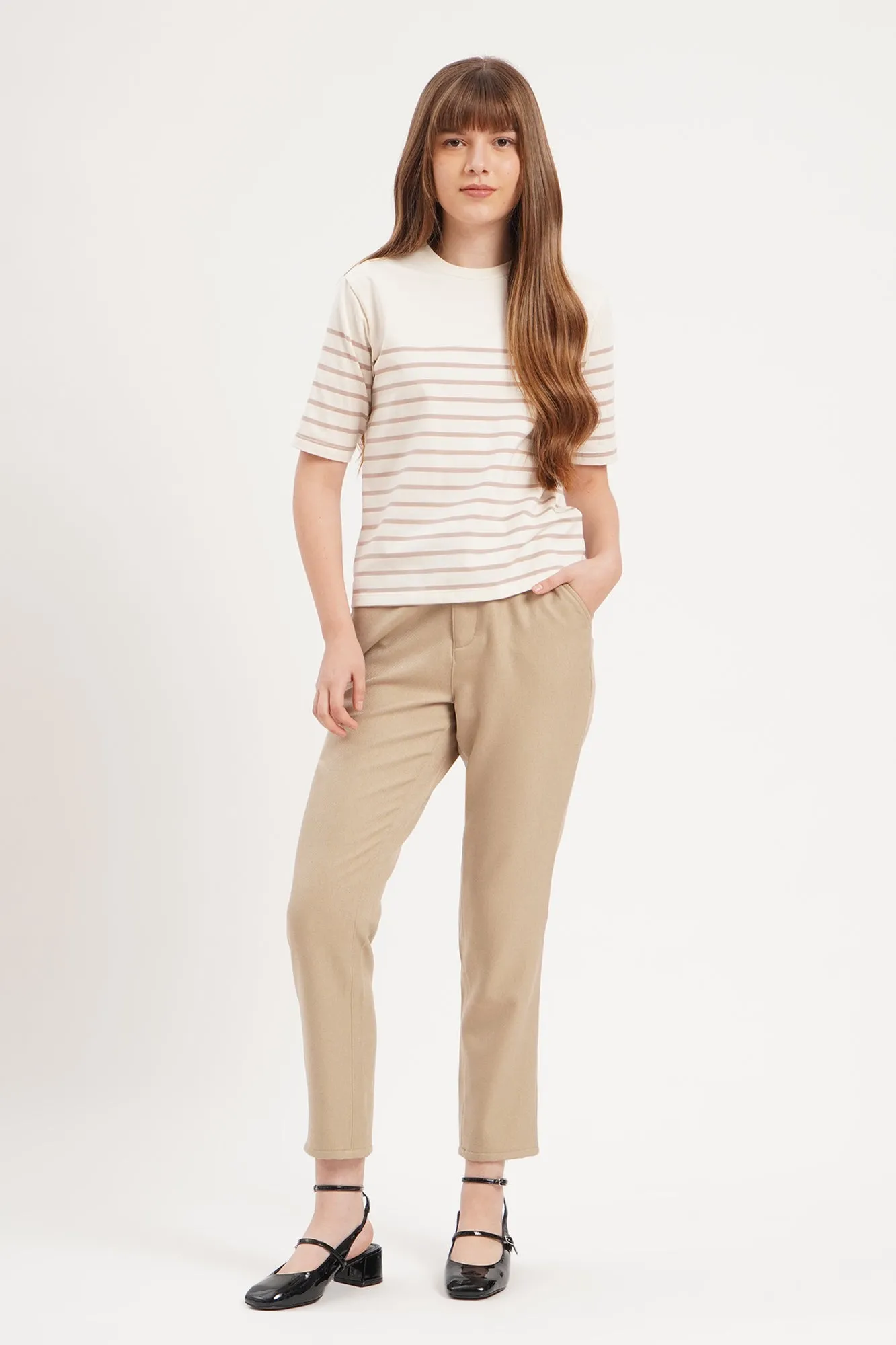 Dress Code Chic Fit Textured Trousers