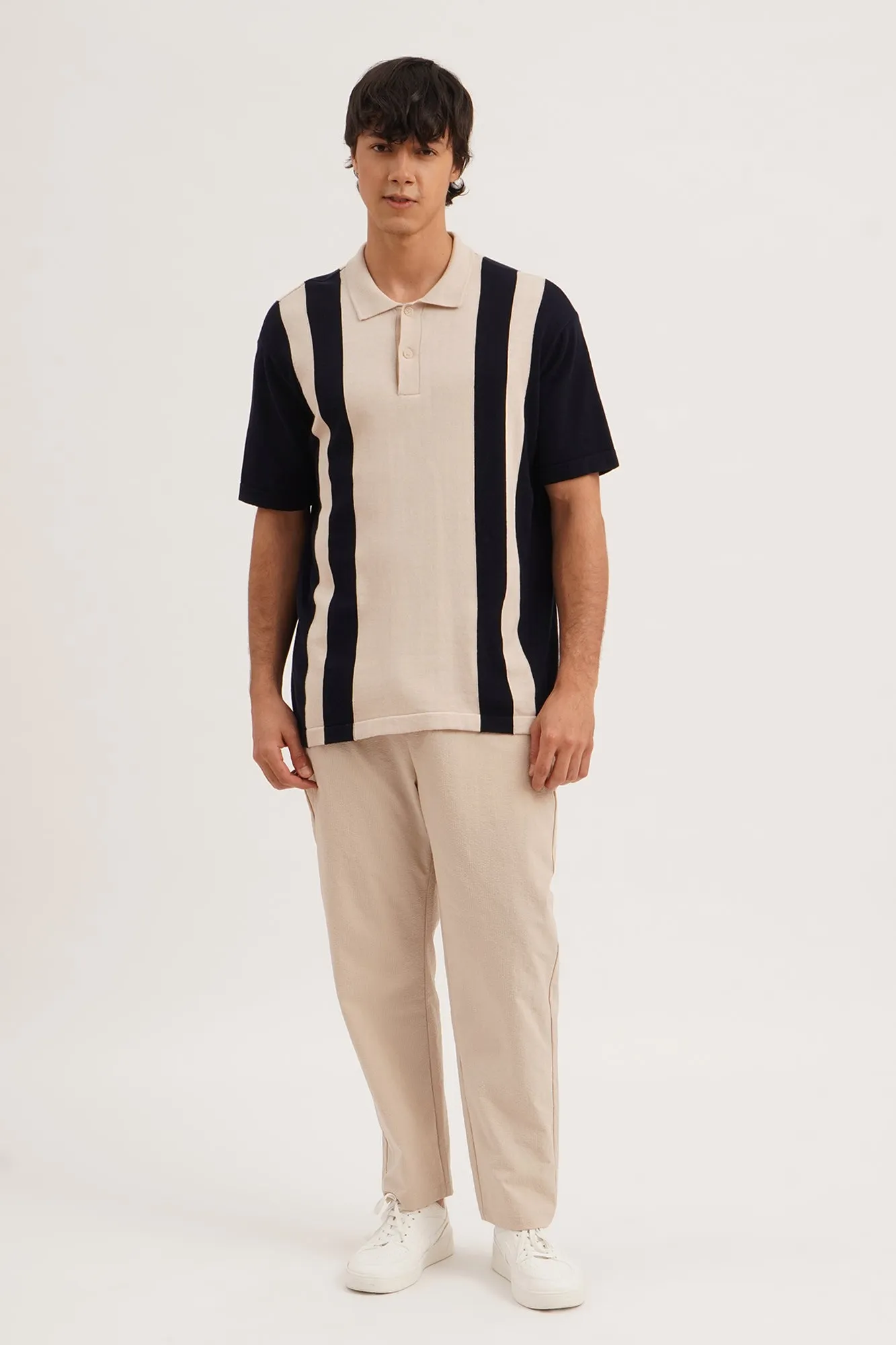 Dress Code Slim Ankle Length Seer Sucker Dapper Trousers