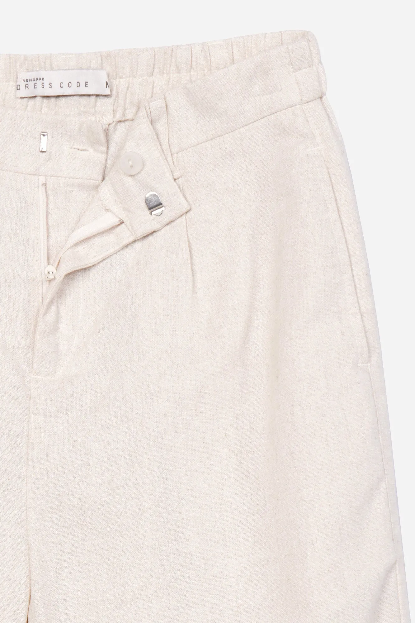 Dress Code Straight Fit Linen Trousers