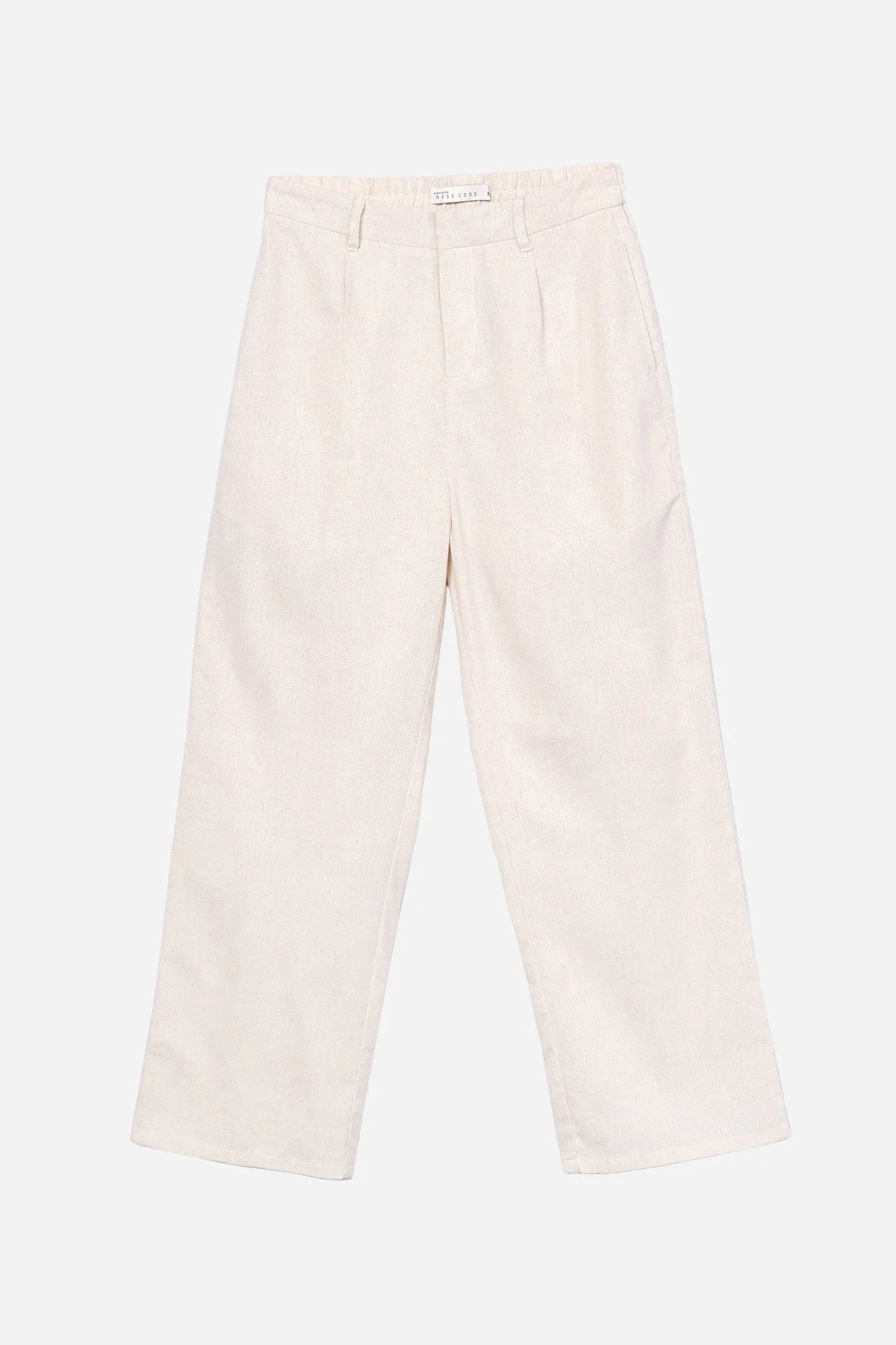 Dress Code Straight Fit Linen Trousers