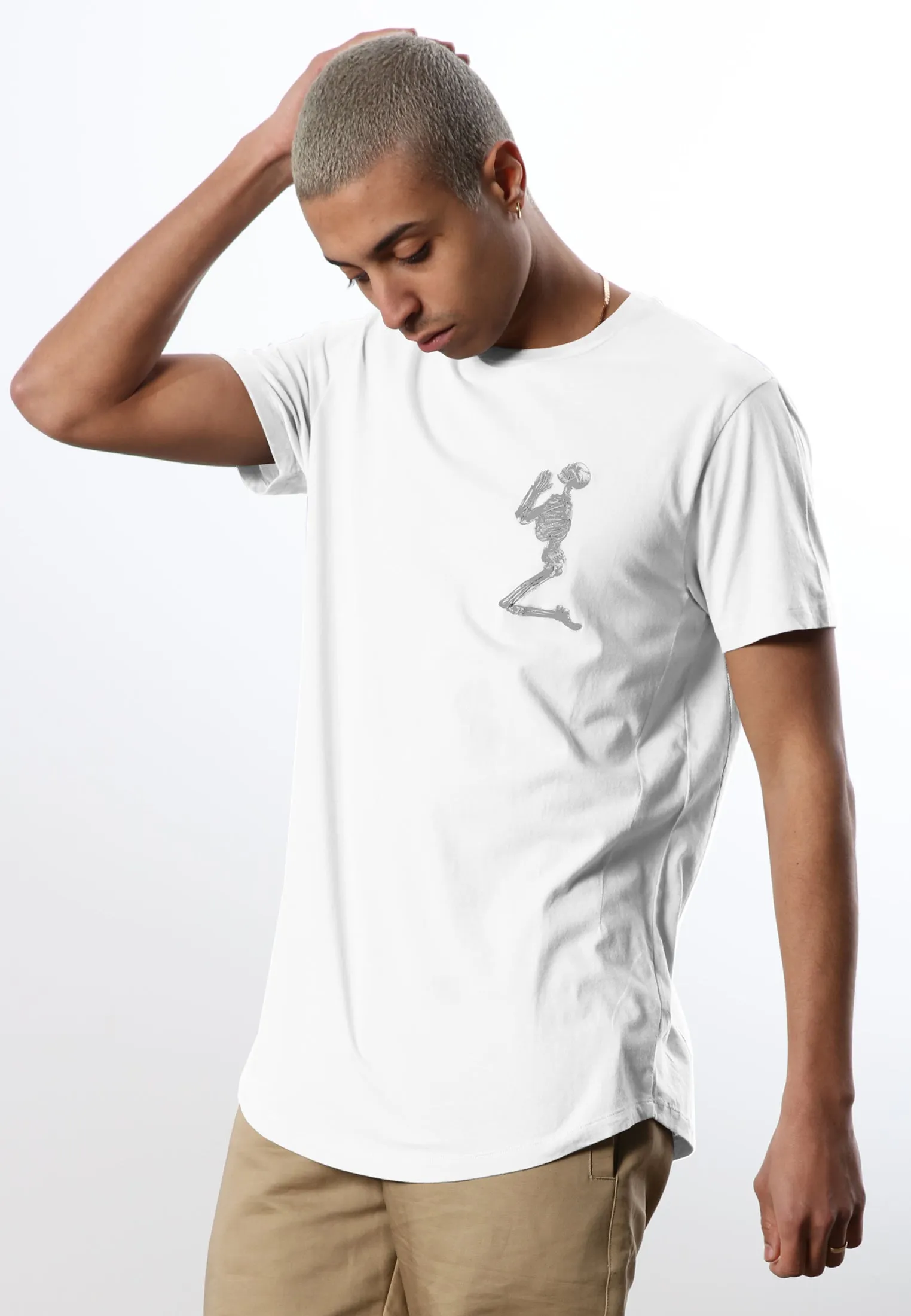 ESSENTIAL BIG SKELETON WHITE T-SHIRT