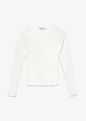 Essential Ribbed Long Sleeve Crop Top