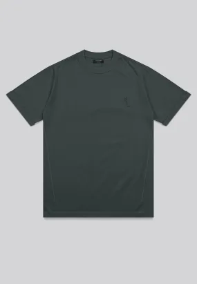 ESSENTIAL ROLLED CUFF T-SHIRT COAL