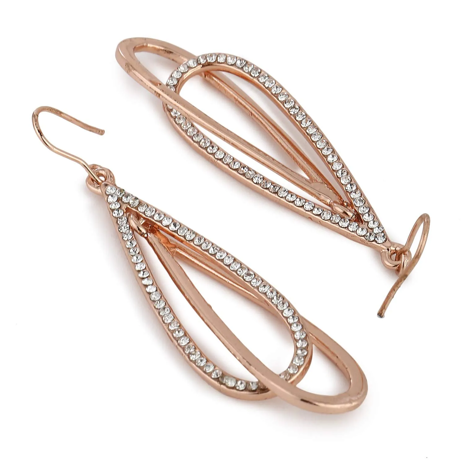 Estele Fancy hanging latest rose gold earrings for women