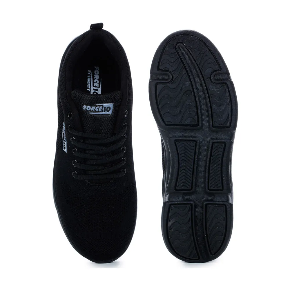 Force 10 Men's Black Sports Lacing