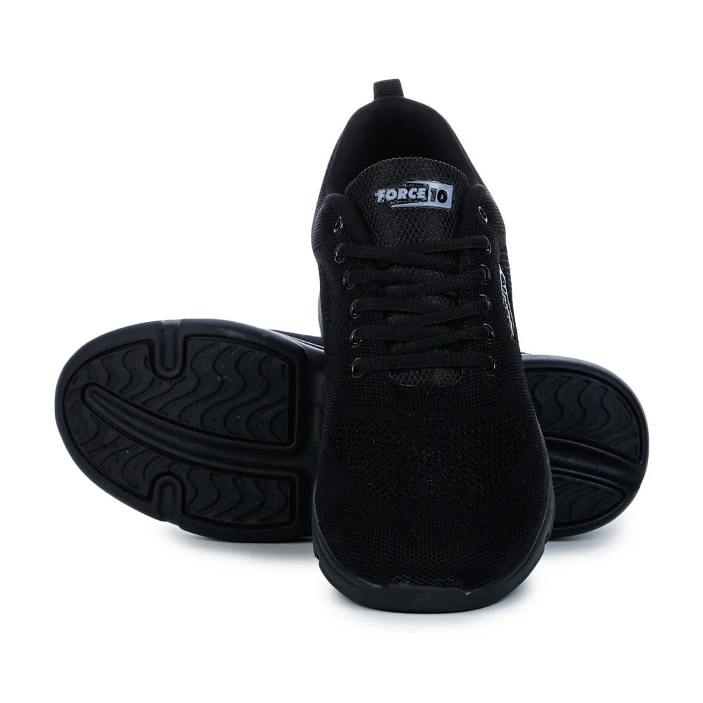 Force 10 Men's Black Sports Lacing