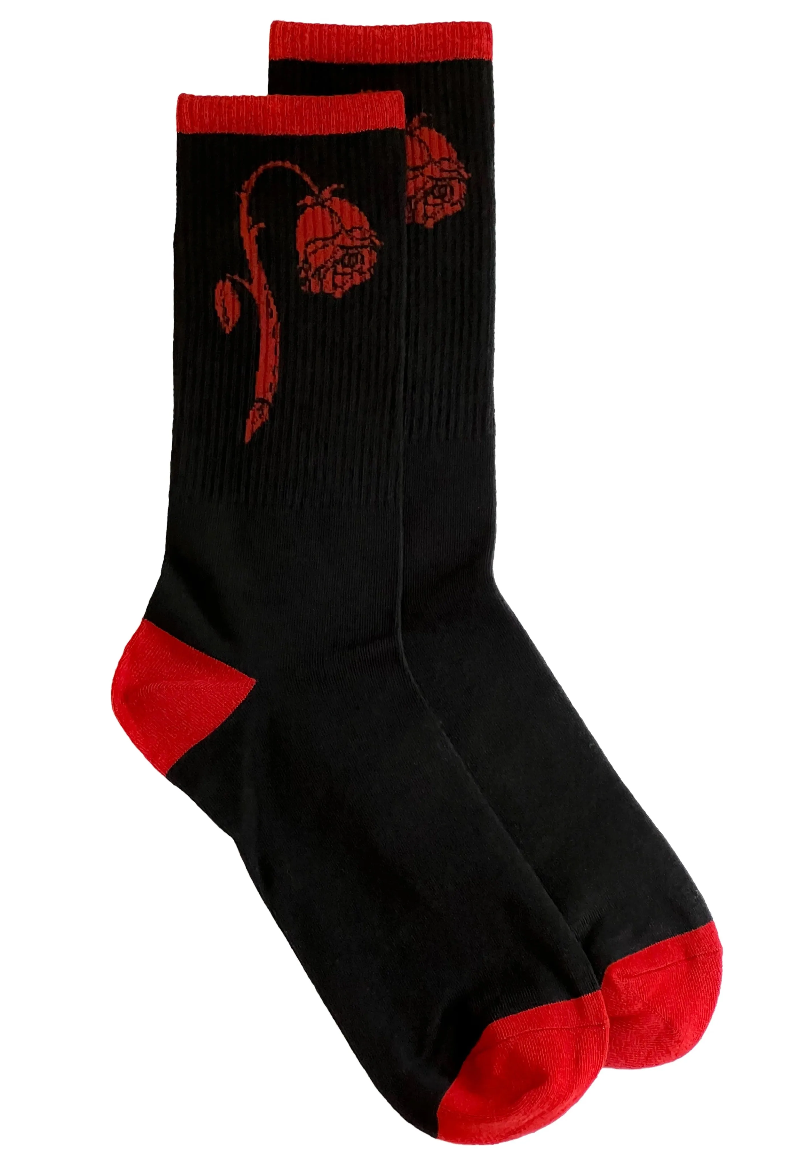 Foxblood - Foxblood Weeping Rose Black/Red - Socks