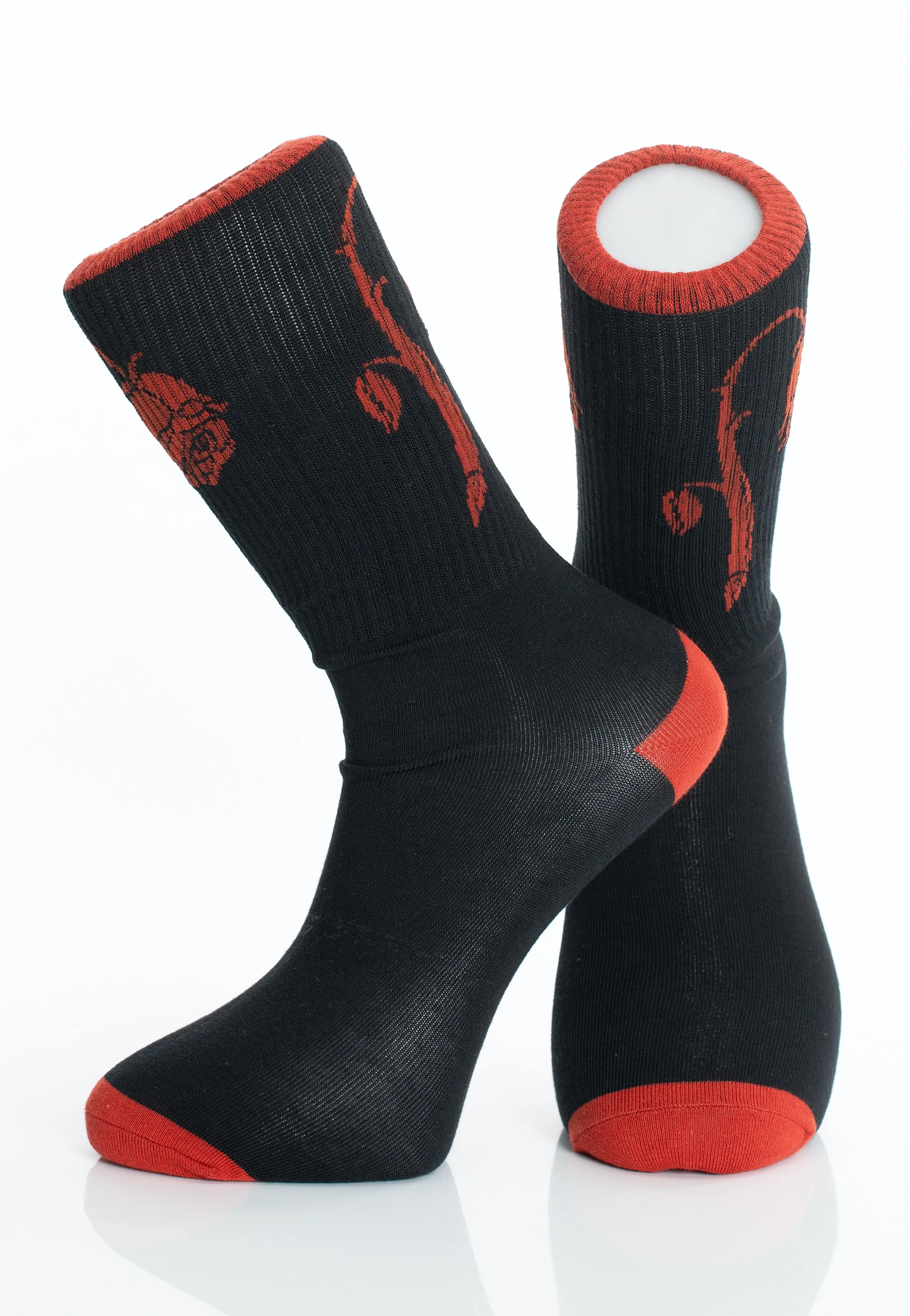 Foxblood - Foxblood Weeping Rose Black/Red - Socks