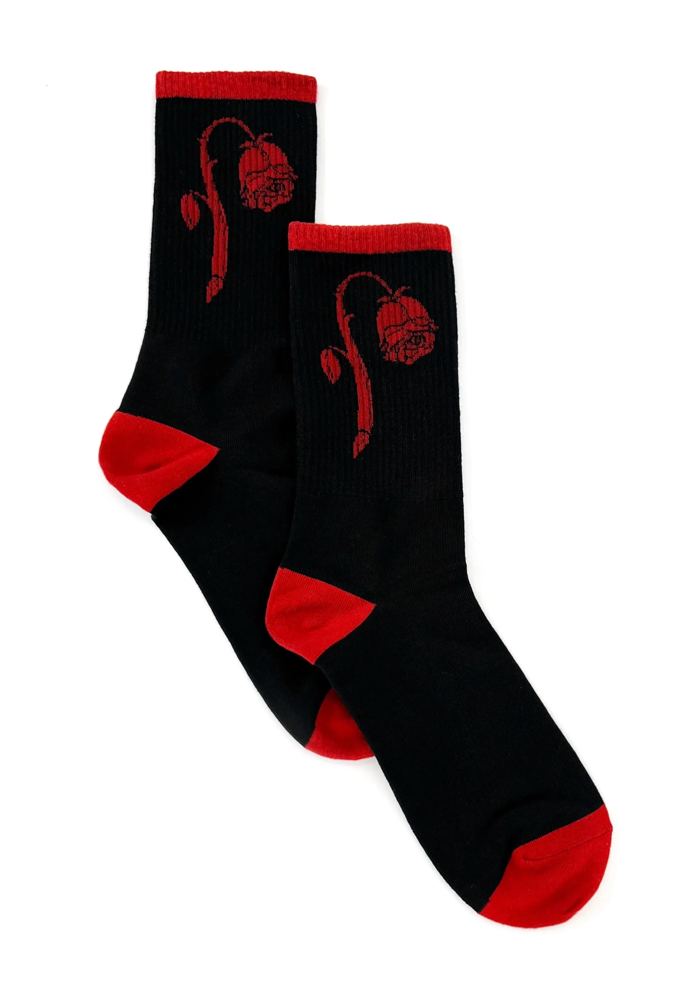 Foxblood - Foxblood Weeping Rose Black/Red - Socks